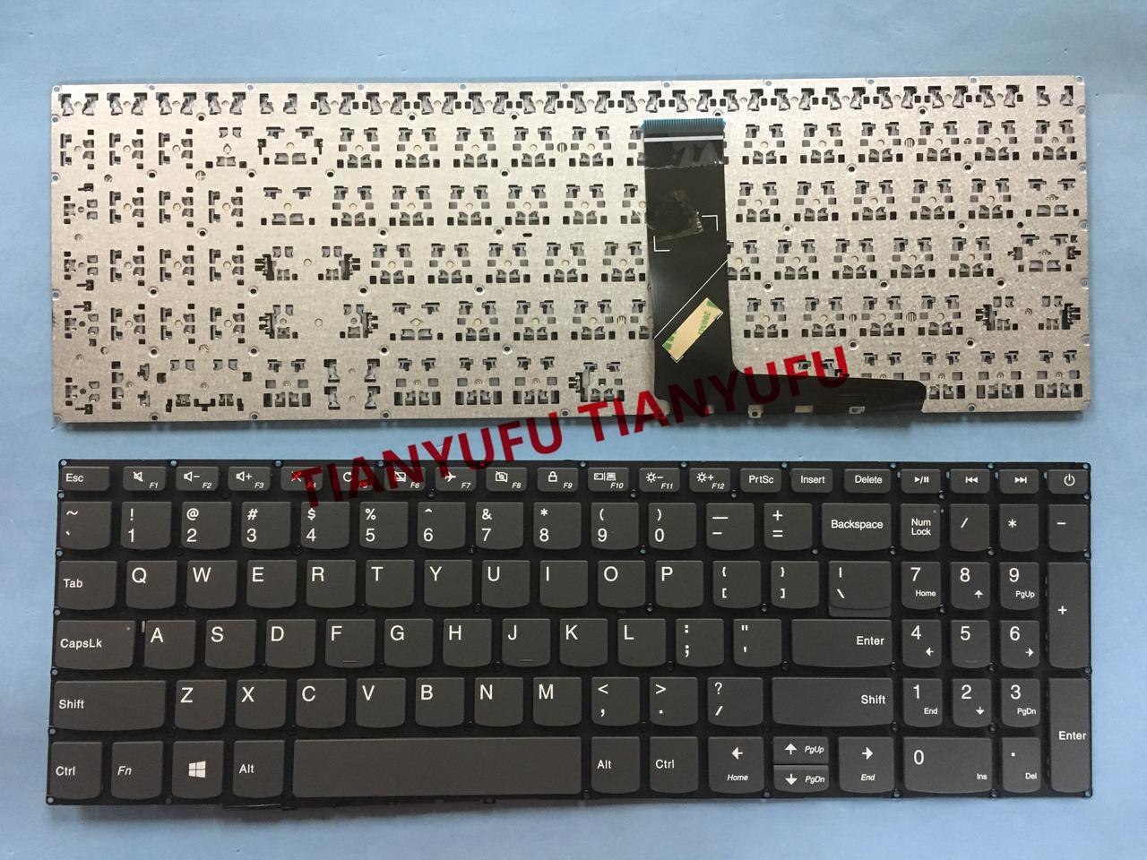 FOR Lenovo IdeaPad 320-15 320-15ABR 320-15IAP 320-15ISK US SMALL ENTER GREY WITH POWER KEY KEYBOARD Laptop KEYBOARD