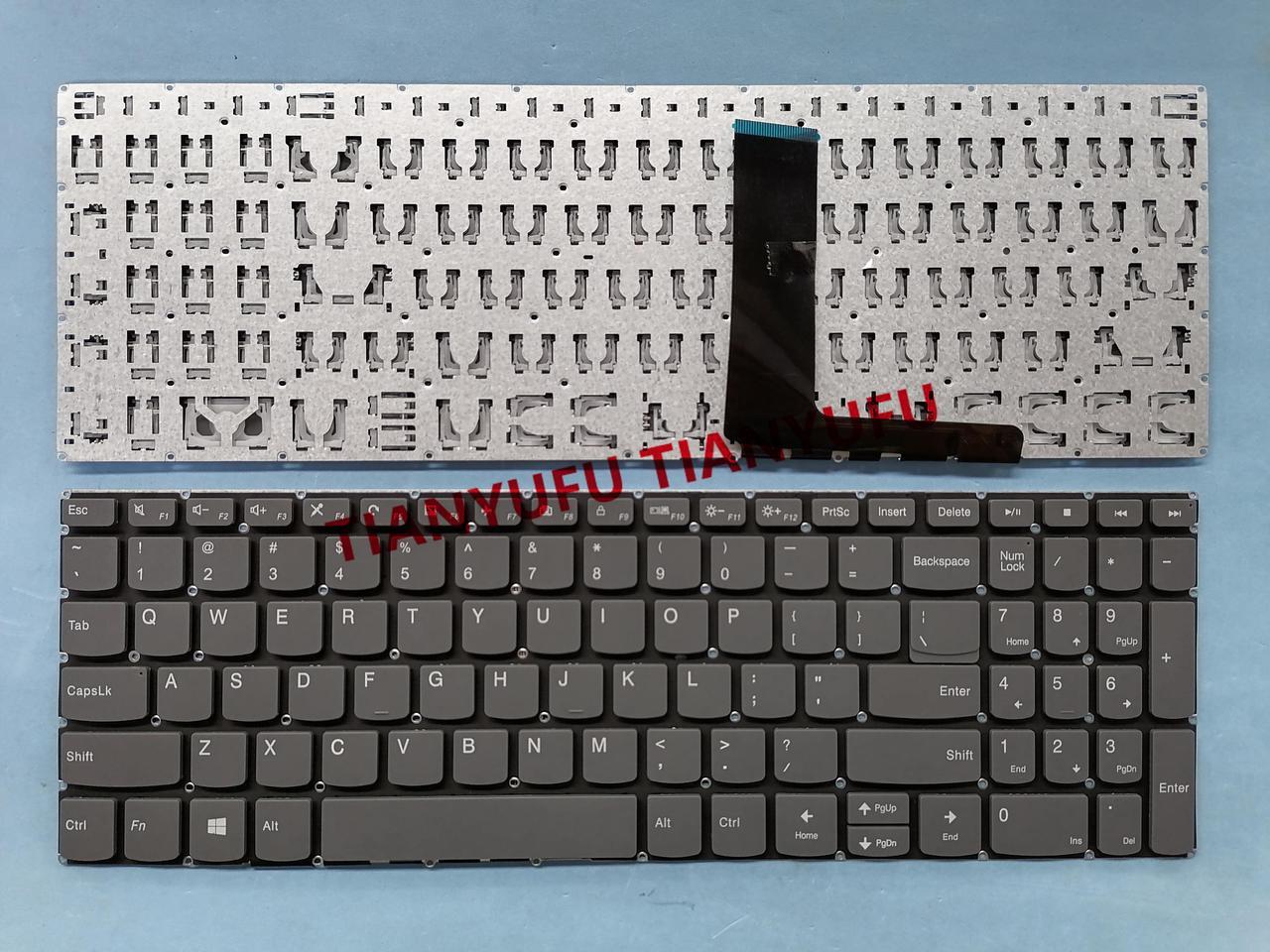 FOR Lenovo IdeaPad 330-15 V330-15ikb V330-15isk US GREY WITH DELETE KEY KEYBOARD Laptop KEYBOARD