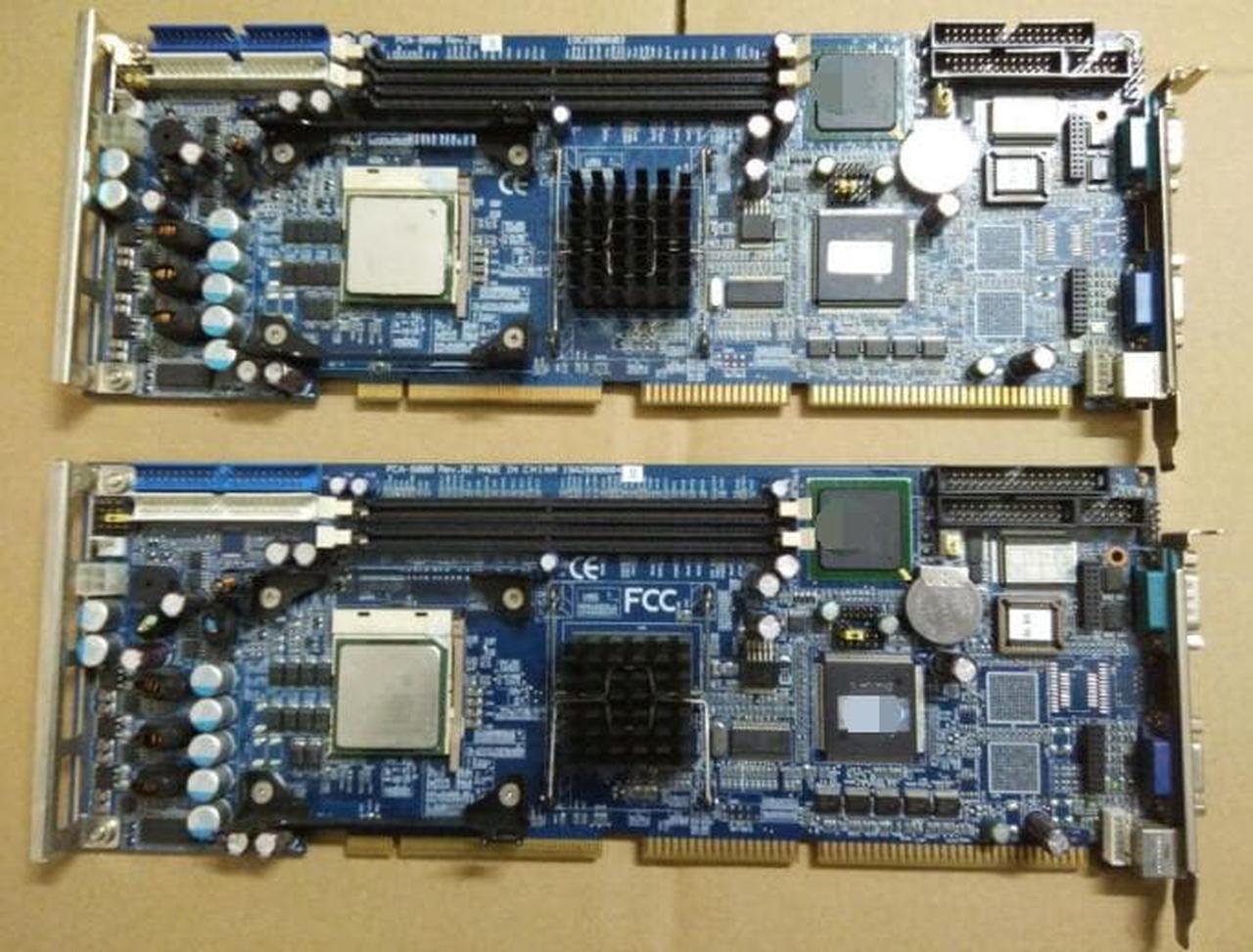 100%OK IPC Board PCA-6006LV Rev.B2 Full-size CPU Card ISA Industrial Embedded Mainboard PICMG1.0 With CPU RAM No-FAN