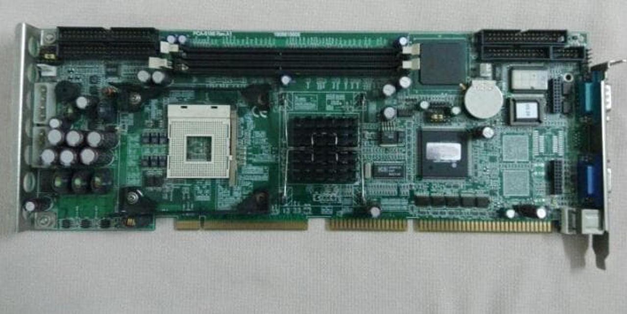 100%OK IPC Board PCA-6186LV Rev.B1 PCA-6186 Full-size CPU Card ISA Industrial Embedded Mainboard PICMG1.0 With CPU RAM