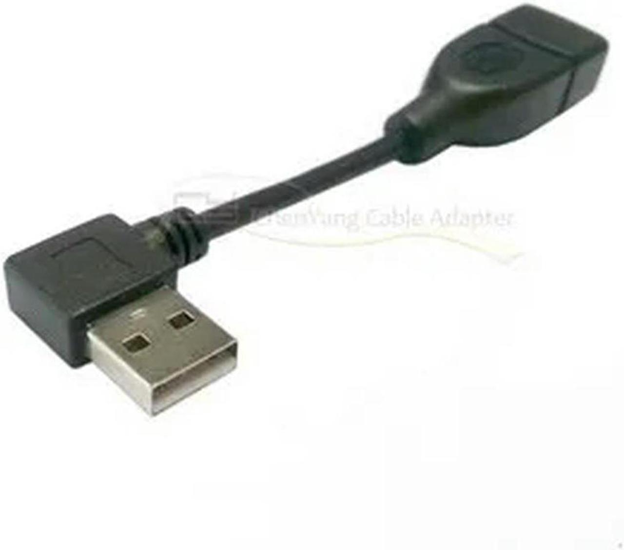 FOR USB 2.0 A type male Left Angled 90 degree to Female extension cable 480Mbps 10cm