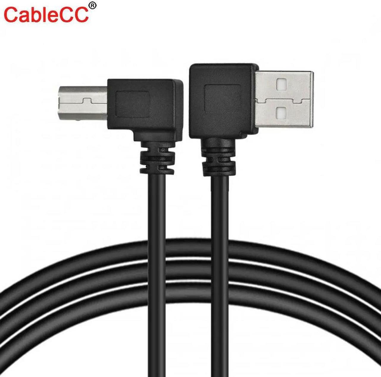 FOR Printer Cable 50cm 100cm A Male Usb 2.0 Angled 90 Degree Left To