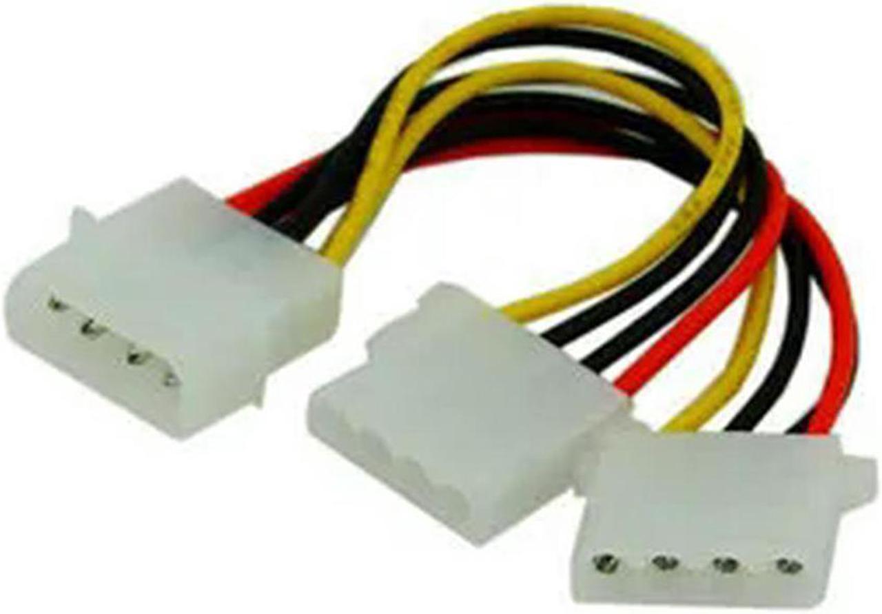 FOR IDE 4P to Dual IDE Y Splitter 10cm Hard Disk Power Supply Extension Cable