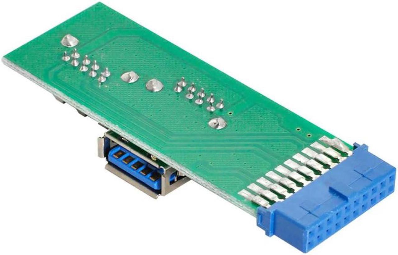 FOR USB 3.0 Dual SideType A Female to Motherboard 20Pin 19 Pin Box Header Slot for Adapter PCBA with LED