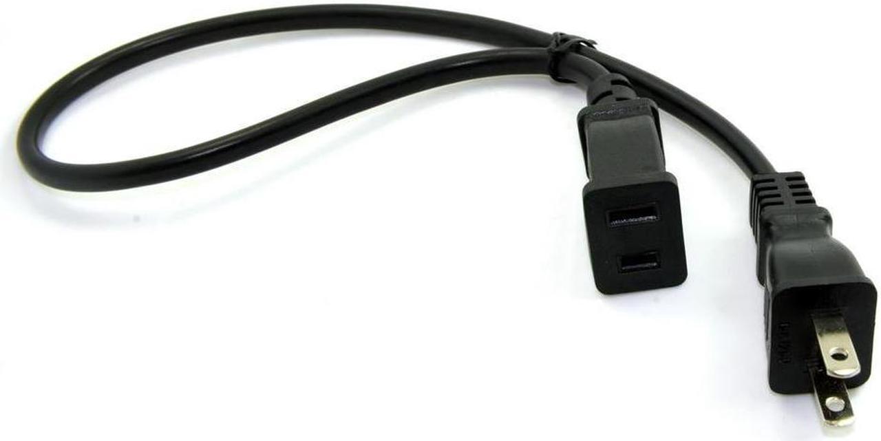 FOR Outlet Saver Cord Cable Power Extension For 50cm 2-prong 2 1-15p To Bema