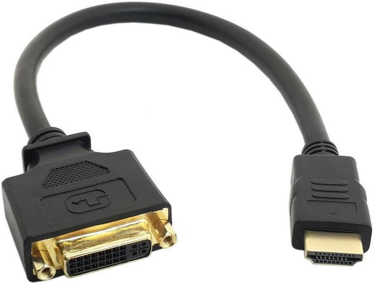 FOR DVI Female to HDTV Male for Adapter Converter Cable for PC Laptop HDTV 10cm