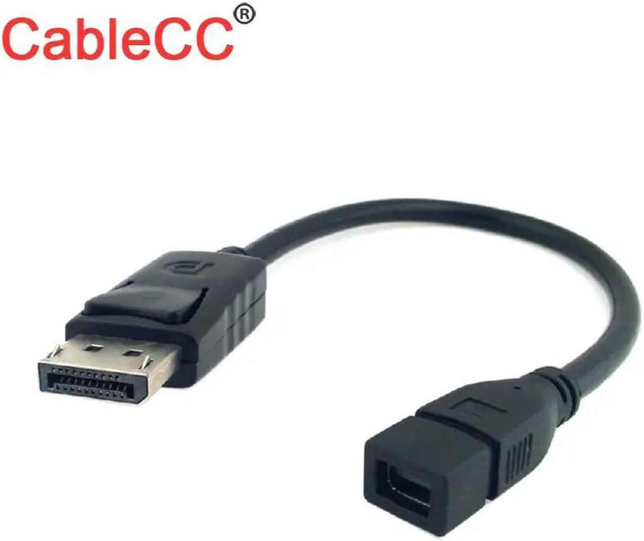 FOR DP Male to Mini DP Female Cable for Displays HDTV Monitor 20cm