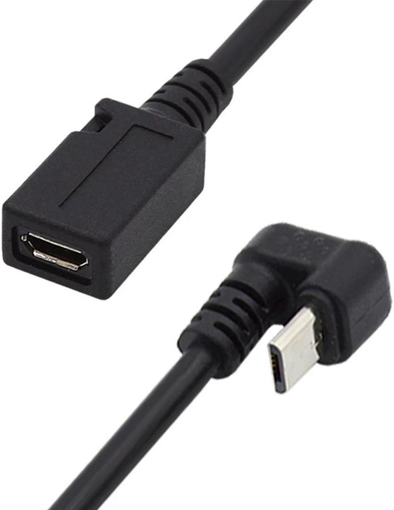 FOR Opposite U Shape Back Angled Type for Phone Laptop 5Pin Micro USB 2.0 Male to Female Power Data Extension Cable