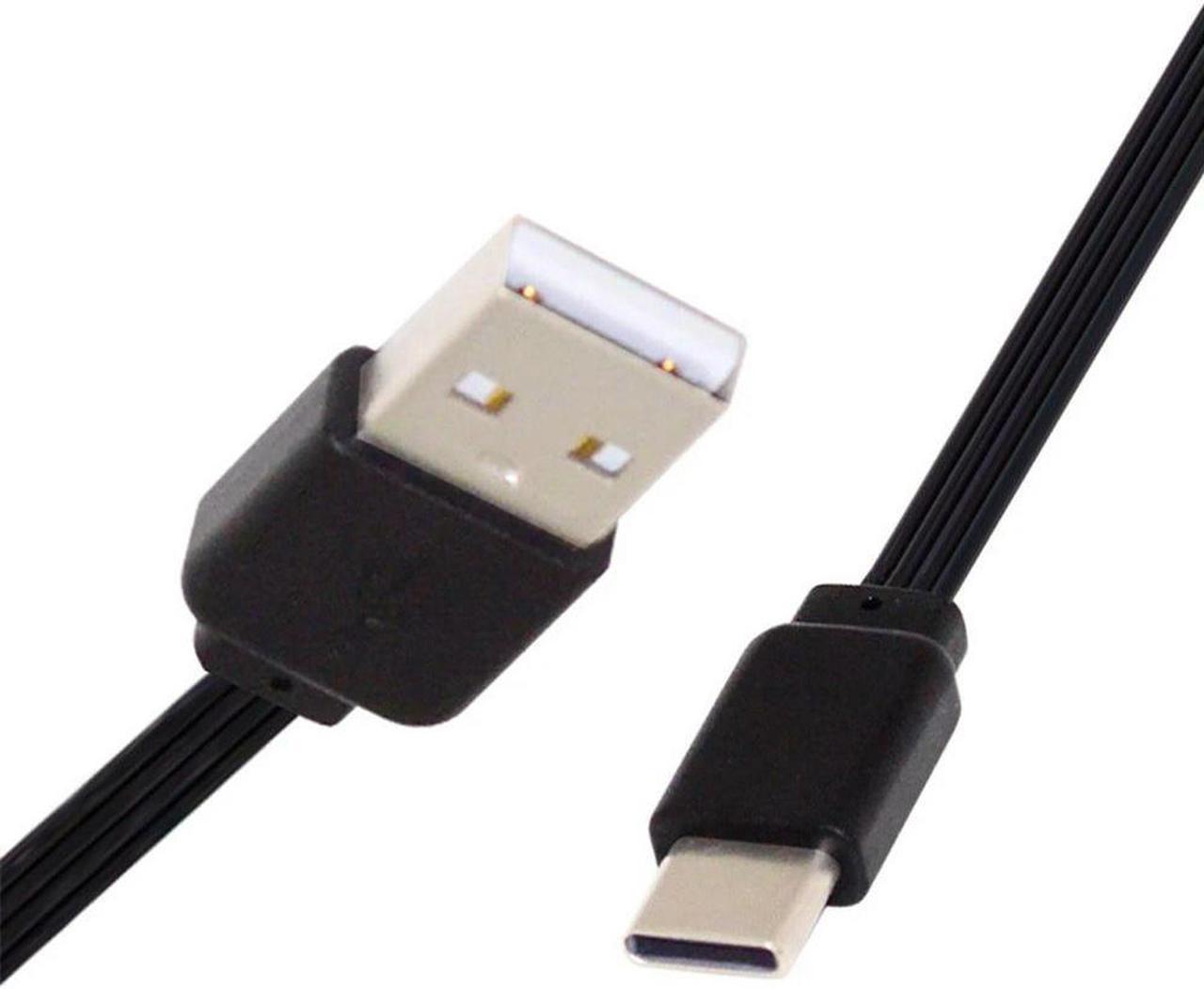 FOR 13cm USB 2.0 Type-A Male to USB-C Type-C Male Male Data Flat Slim FPC Cable for FPV Disk Phone