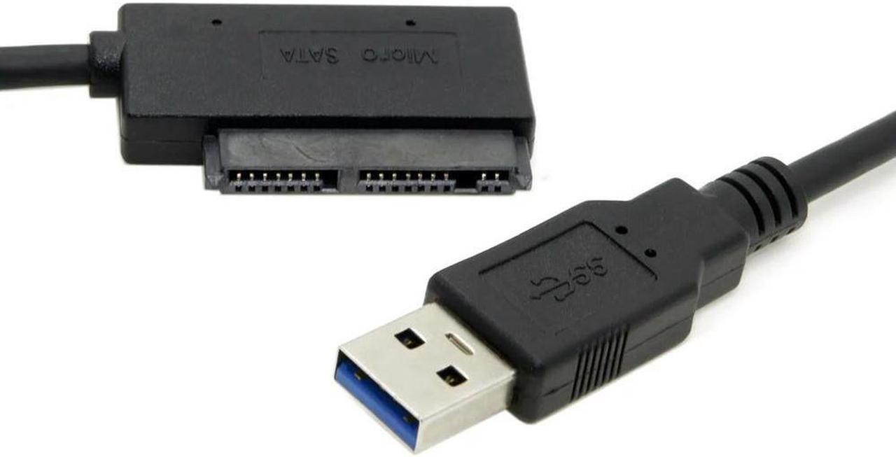 FOR USB 3.0 to Micro SATA 7+9 1.8 90 Degree 16Pin Angled Hard Disk Driver SSD for Adapter Cable 10cm