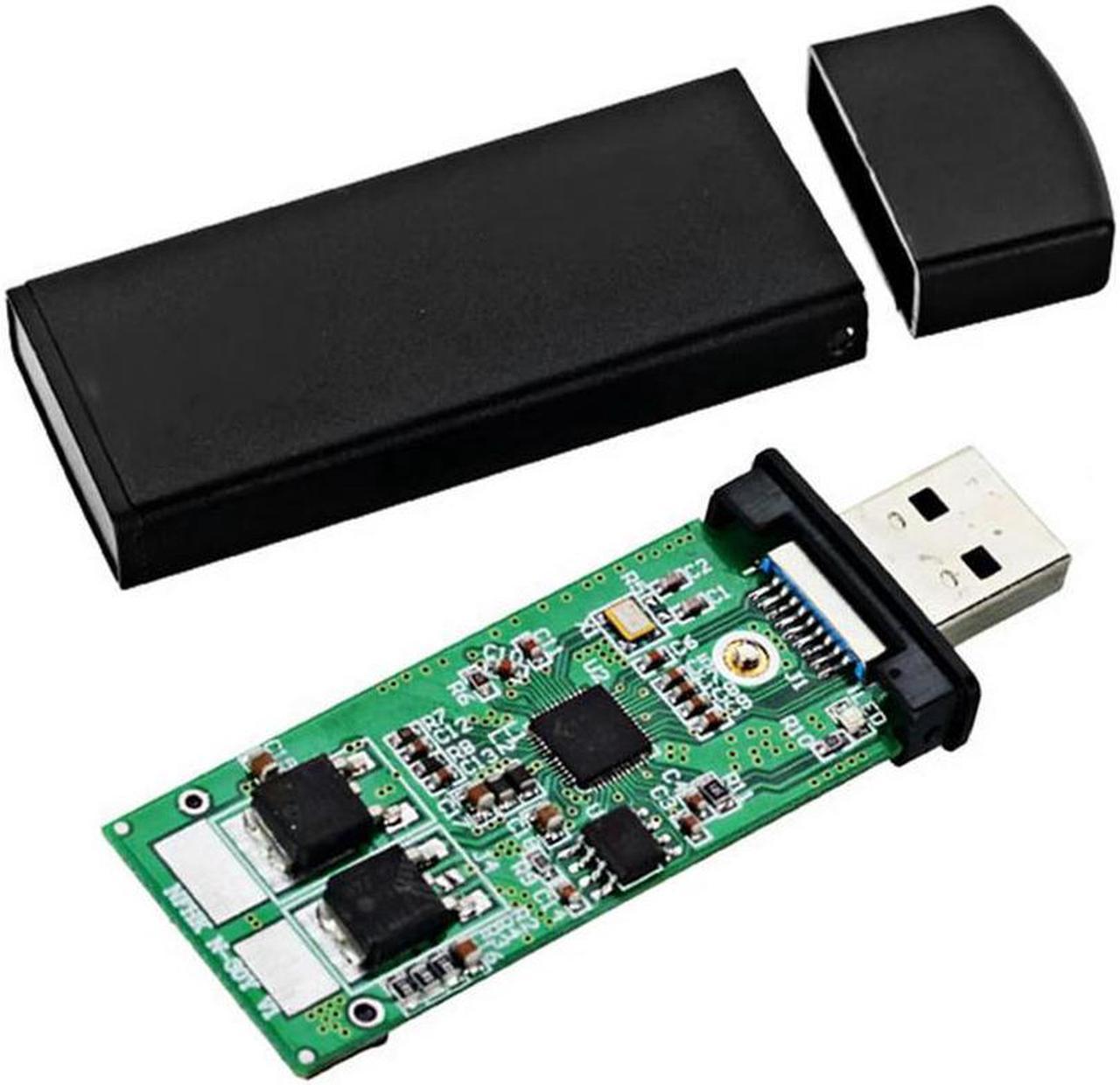 FOR 42mm NGFF M2 2 Lane SSD to USB 3.0 External PCBA Conveter for Adapter Card Flash Disk Type with Black Case