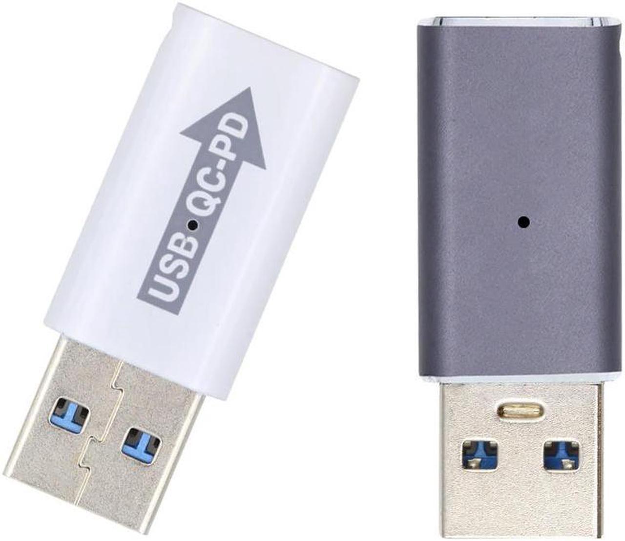 FOR 2pcs/lot USB 2.0 A Male QC to PD USB-C Type C Female 5Gbps Data Power for Adapter for Laptop Tablet Phone