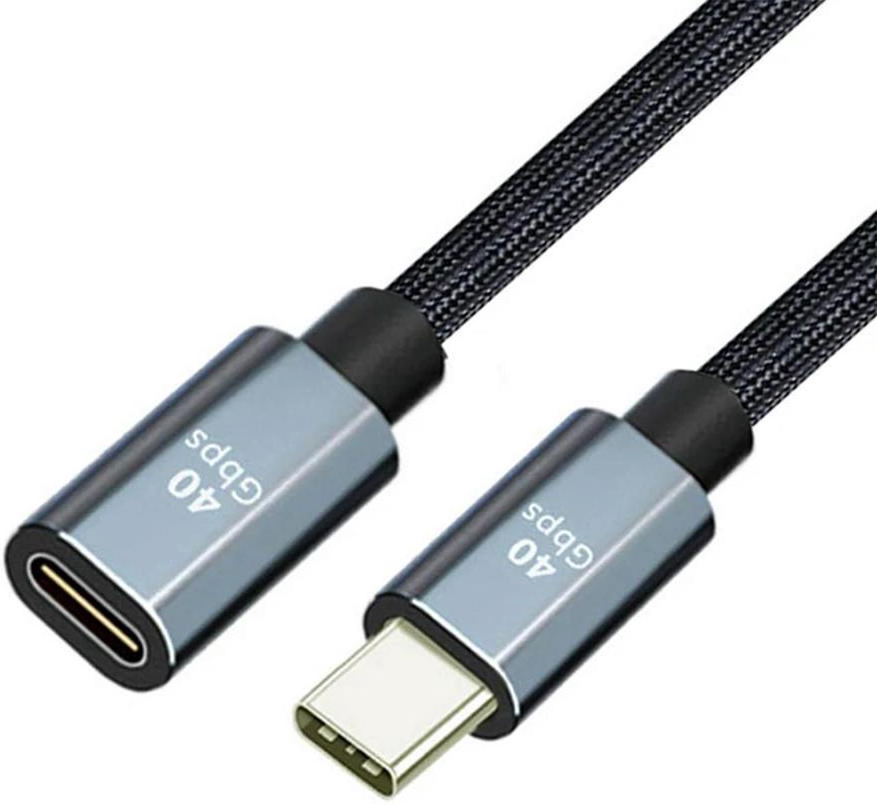 FOR 8K 60Hz Male to Female 40Gbps with 100W Charging and USB4 Extension Cable Compatible with TB3/4