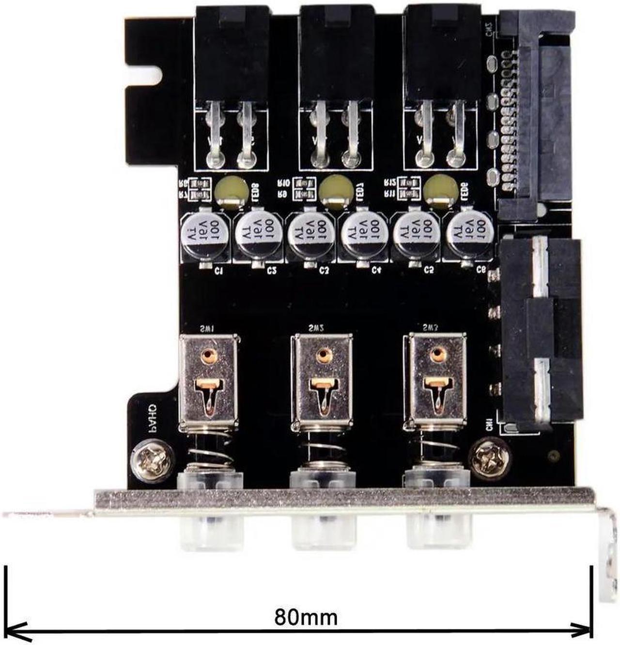 FOR 3 Ports Hard Disk Control System ligent Control Management System HDD SSD Power Switch with Low Profile Bracket