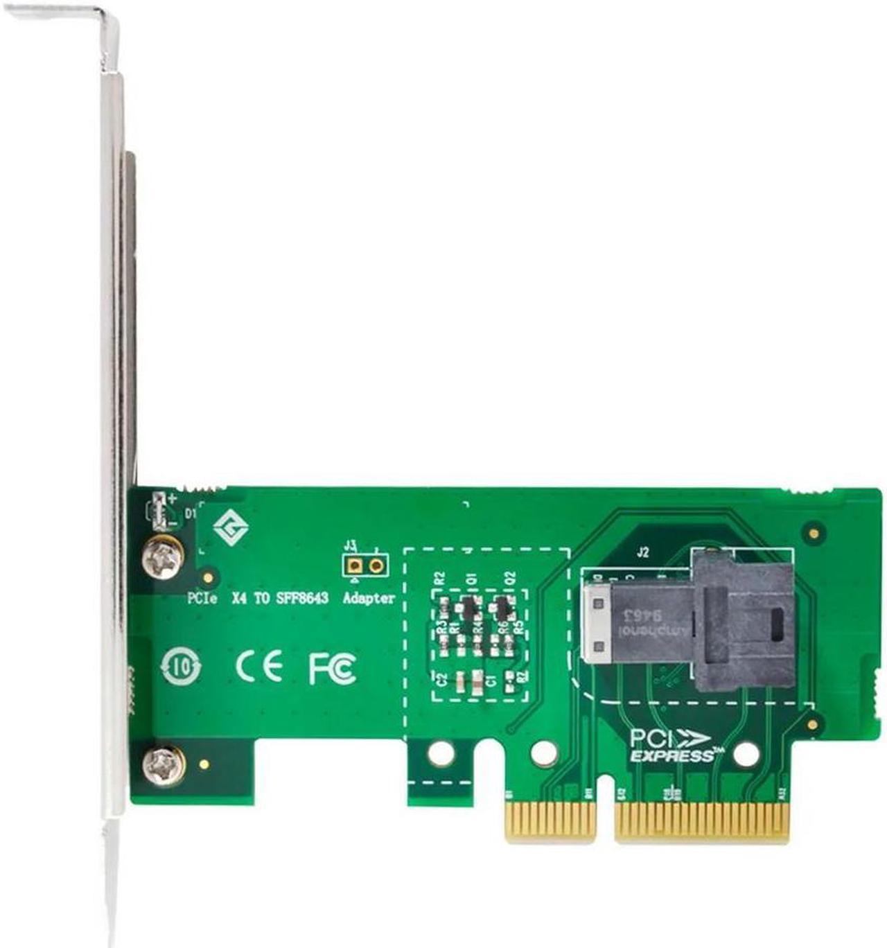 FOR NGFFU.2 U2 Kit SFF-8639 NVME PCIe SSD for Adapter for Mainboard SSD 750 p3600 p3700 M.2 SFF-8643 to PCI-E 4X