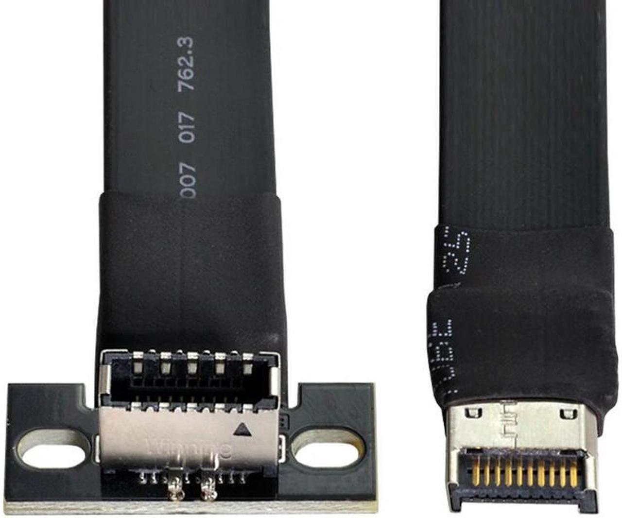 FOR USB 3.1 Front Panel Header Male to Female Type-E Motherboard Extension Data Cable 50cm