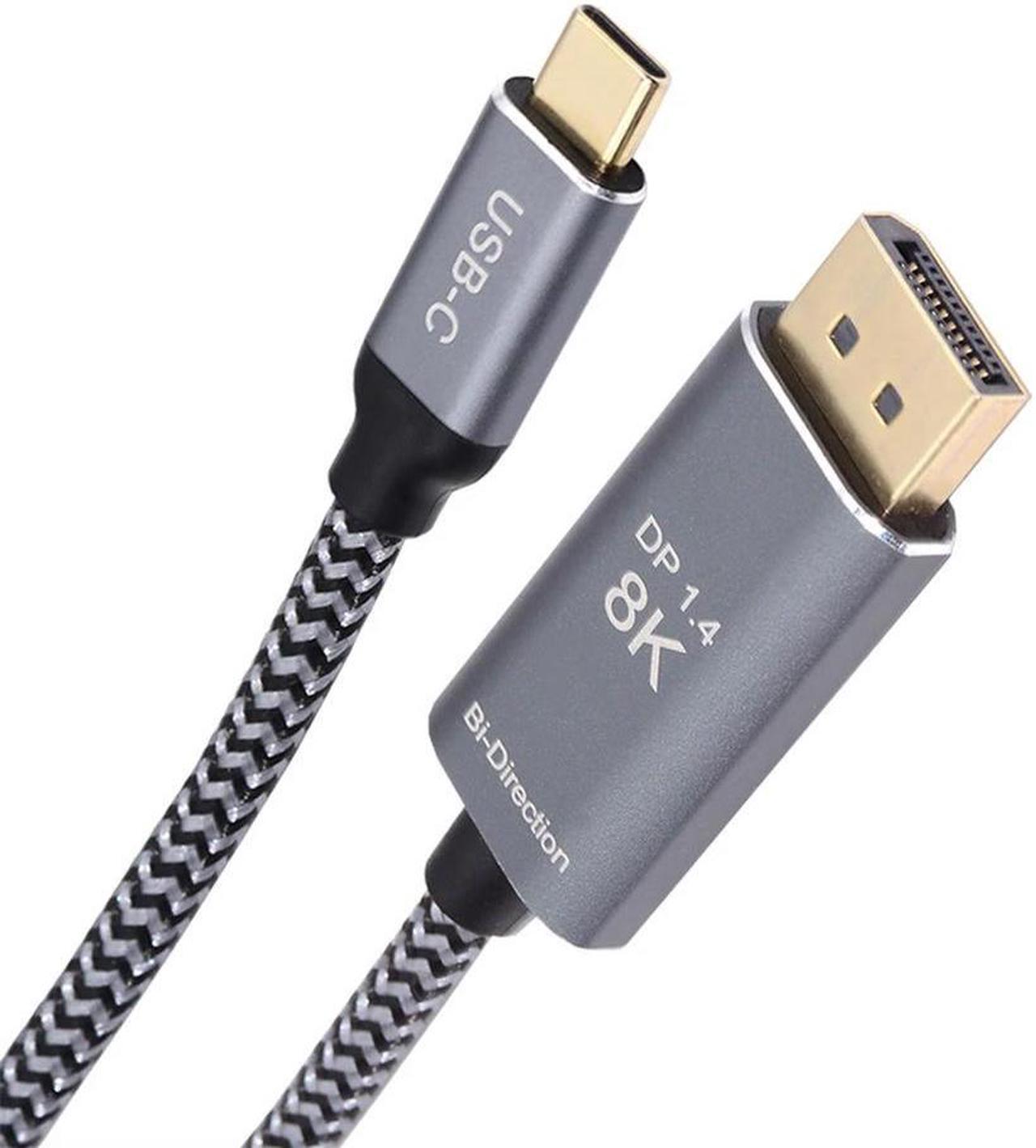 FOR Reversible HDTV 1.4 DP Source To USB 3.1 Type C USB-C Displays Male 4K HDTV Cable for Laptop Monitor 1.8m