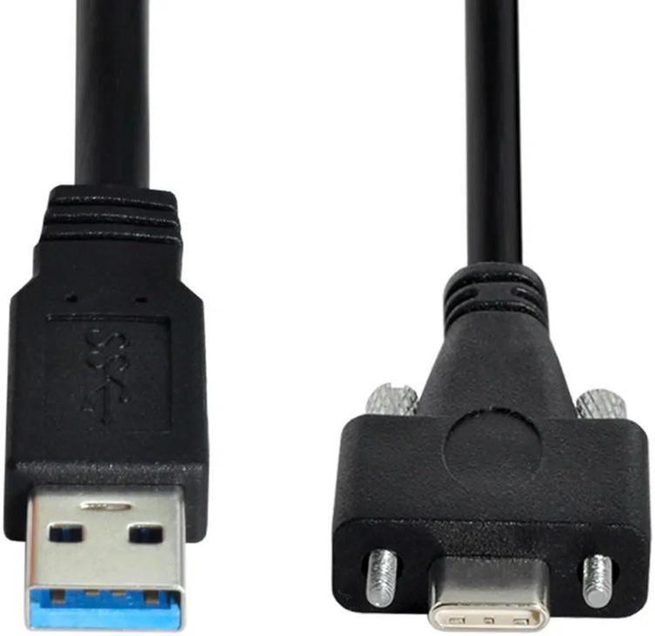 FOR 5 Meters USB 3.1 Type-C Dual Screws Locking to Standard USB3.0 Data Cable