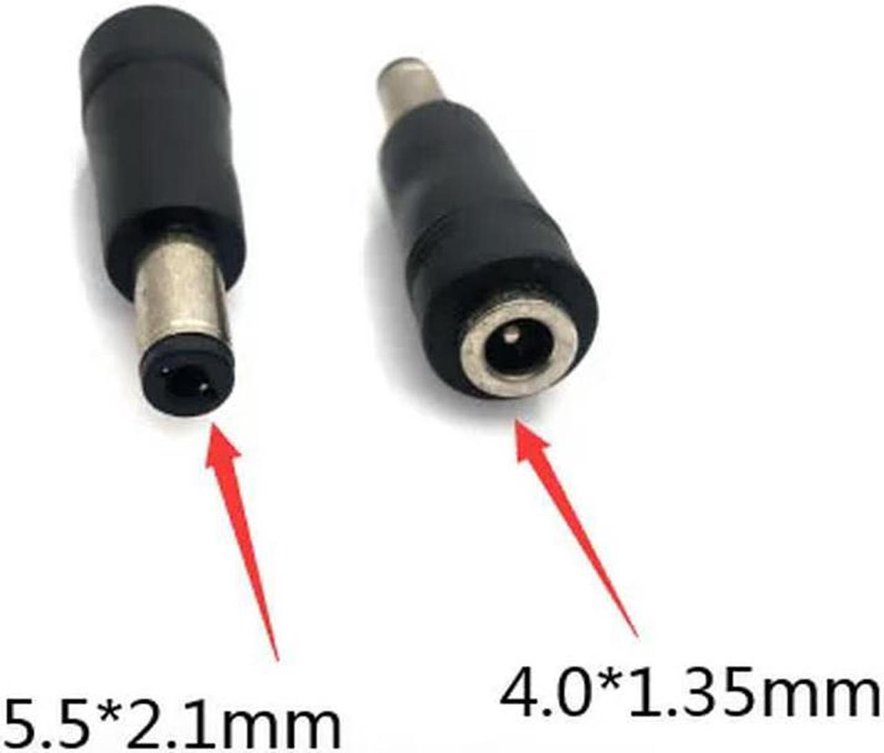 FOR DC 5.5 x 2.1 mm male to 4.0 x 1.35 mm Female DC Power Connector Adapter Converter 5.5*2.1 to 4.0*1.35 mm For Laptops