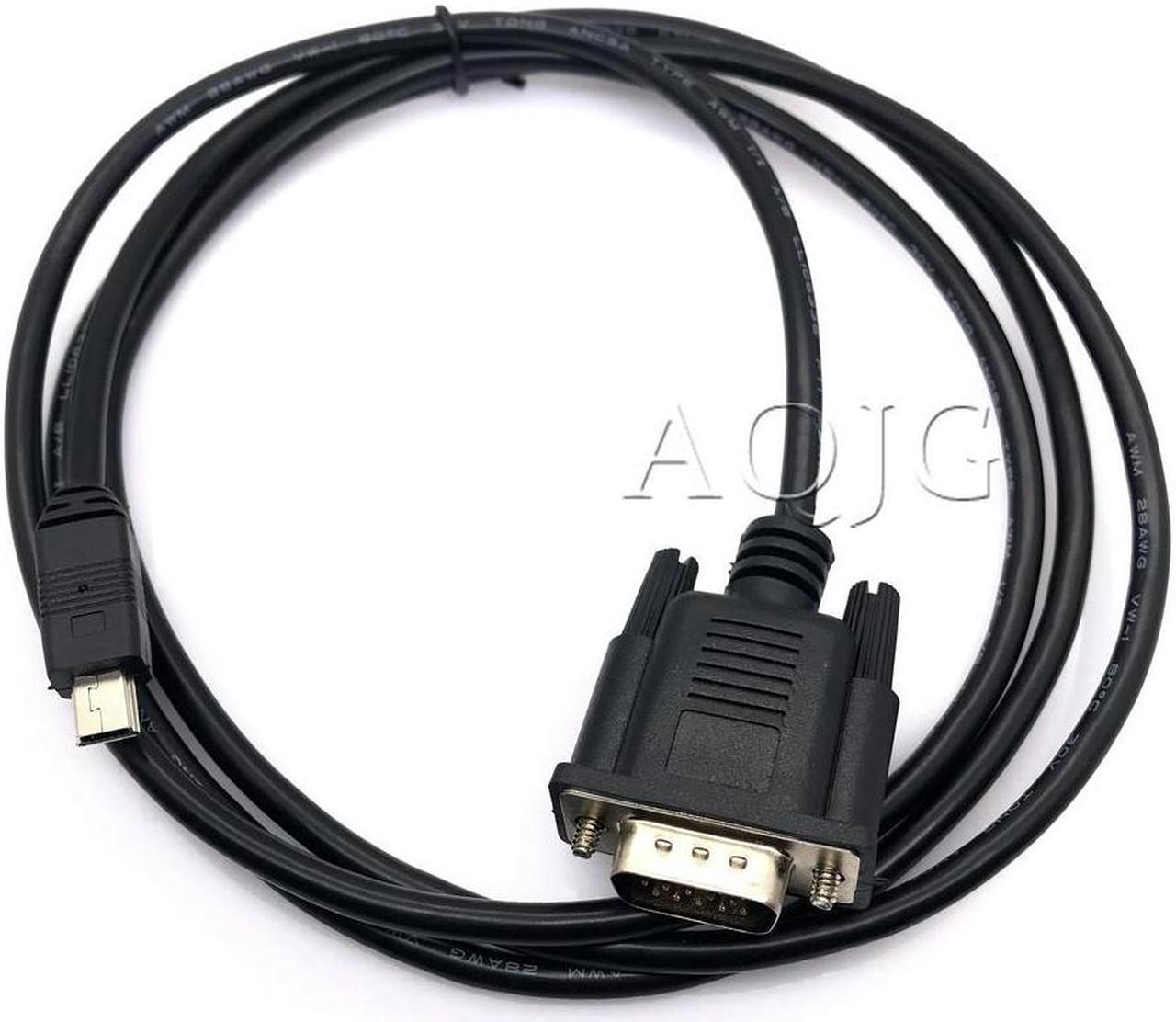 FOR 1x 1.5m/5ft For Mobile DVD EVD USB Mini 5pin Male to VGA 15pin Male Plug Connector Cable Cord Black