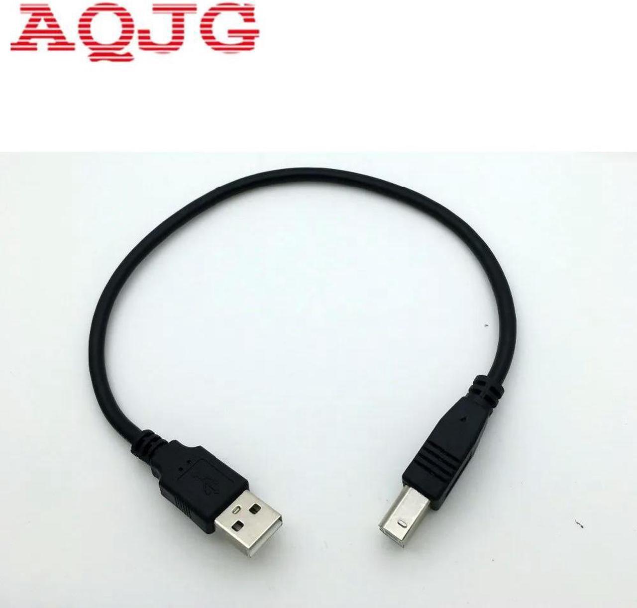 FOR 30cm USB 2.0 Type A Male to B Male ( to BM ) Adapter Converter Short Data Cable Cord for Printer Black