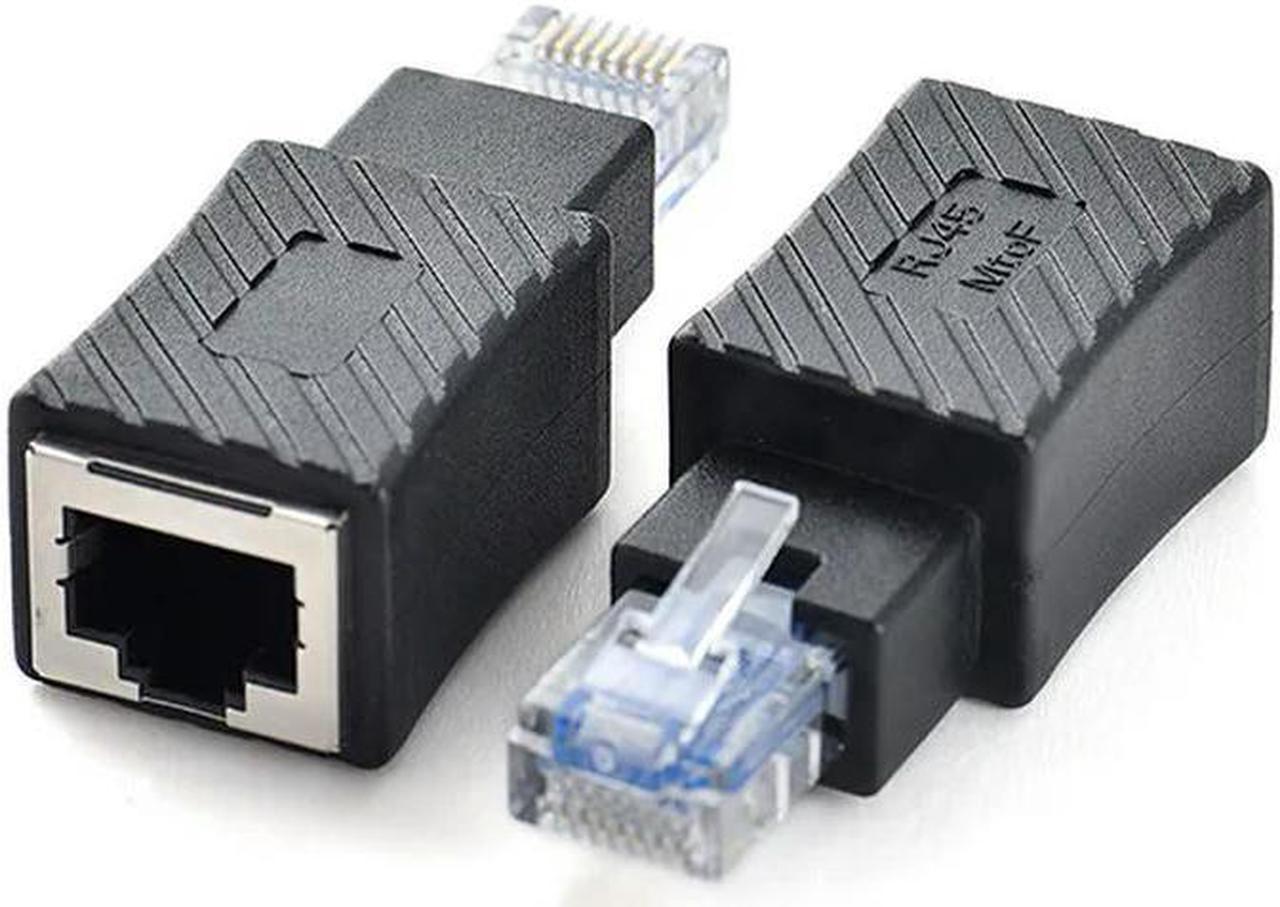 FOR 90/180/270 Right RJ45 Male to Female Cat5/6 Ethernet LAN Extension Adapter