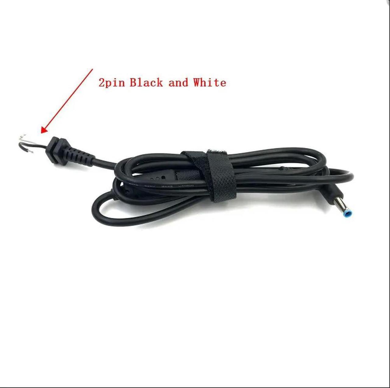 FOR DIY 2pin DC 4.5*3.0mm Adapter Plug 3p Power Supply Cable for Laptop 4.5 x 3.0 mm Power Cable Cord Connector