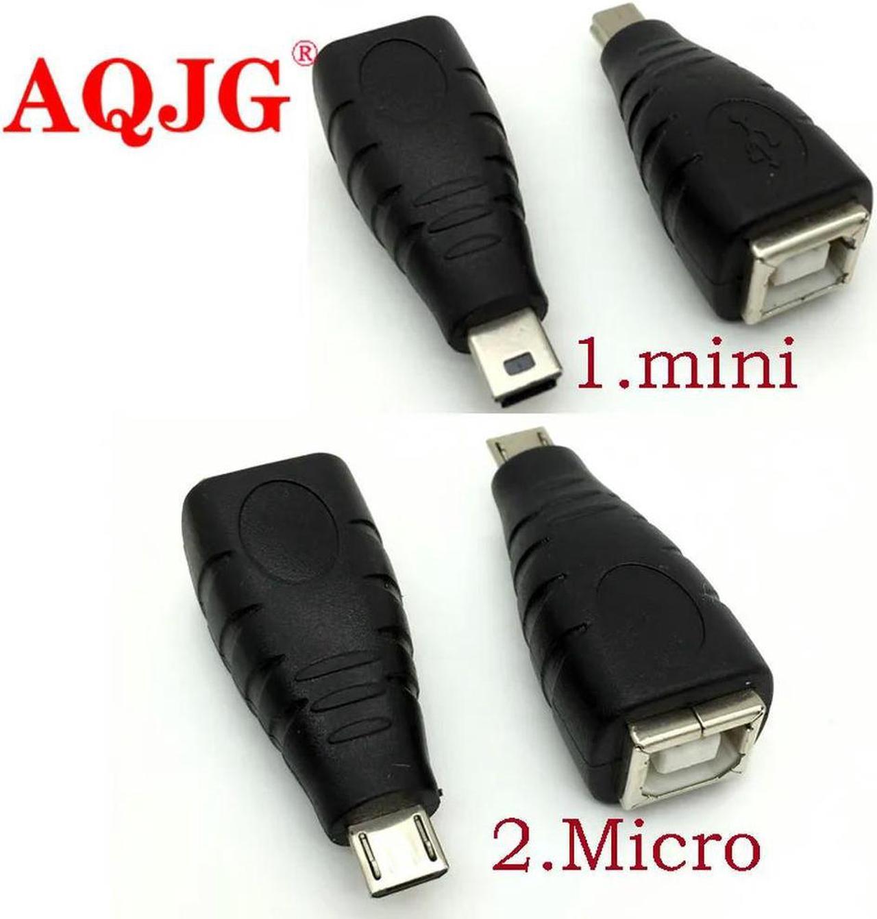 FOR Mini Micro USB 5pin male to USB 2.0 B Type Female Printer Scanner Adapter connector M/F usb 2.0