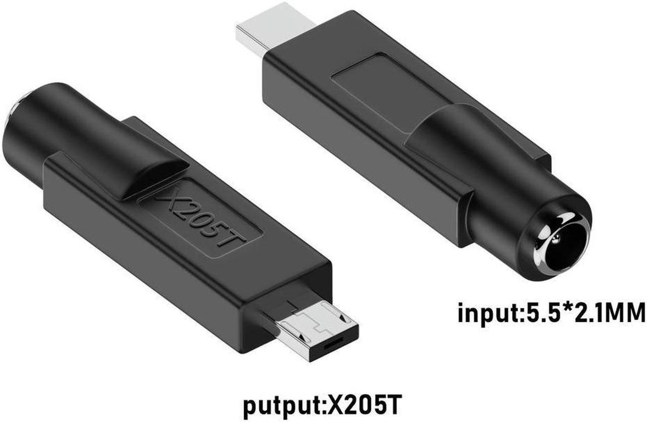 FOR X205T Square Male to 5.5x2.1mm Female Interfaces Power Adapter for Laptop Notebook