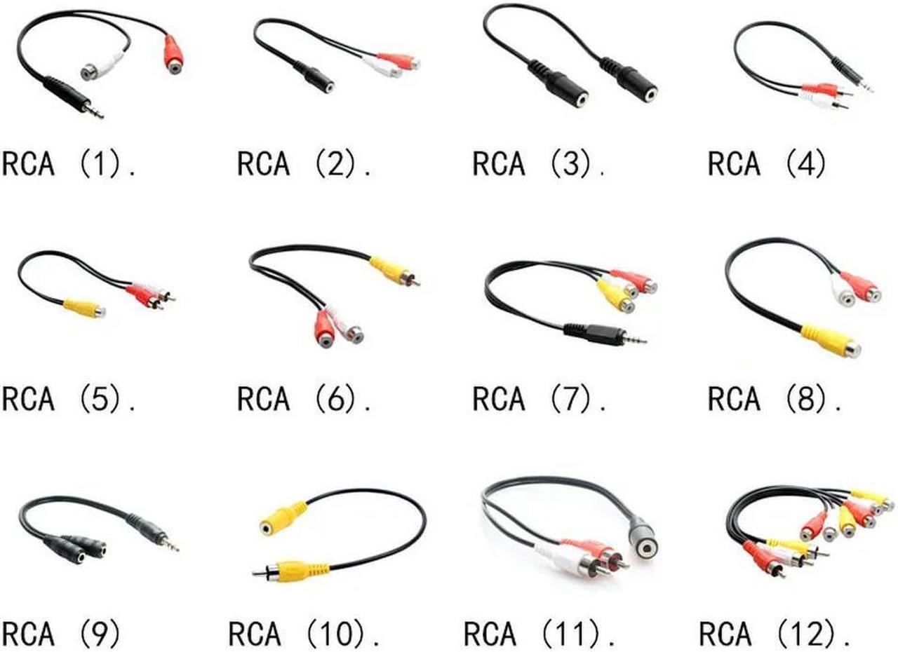 FOR Universal 3.5mm Stereo Audio Female to 2 RCA Male Socket to Headphone 3.5 Y Adapter Cable