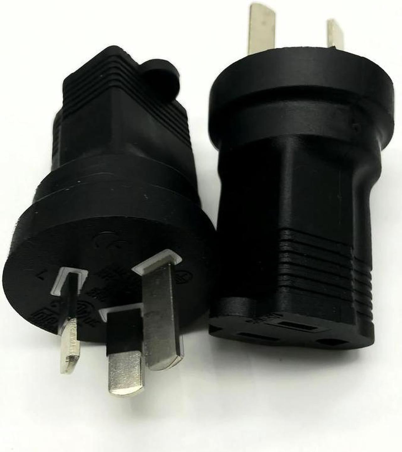 FOR AU to US NEMA 5-15R Power Adapter Converter, Australian Male to Female American Standard 3 Prong Power Plug Adapter Connector