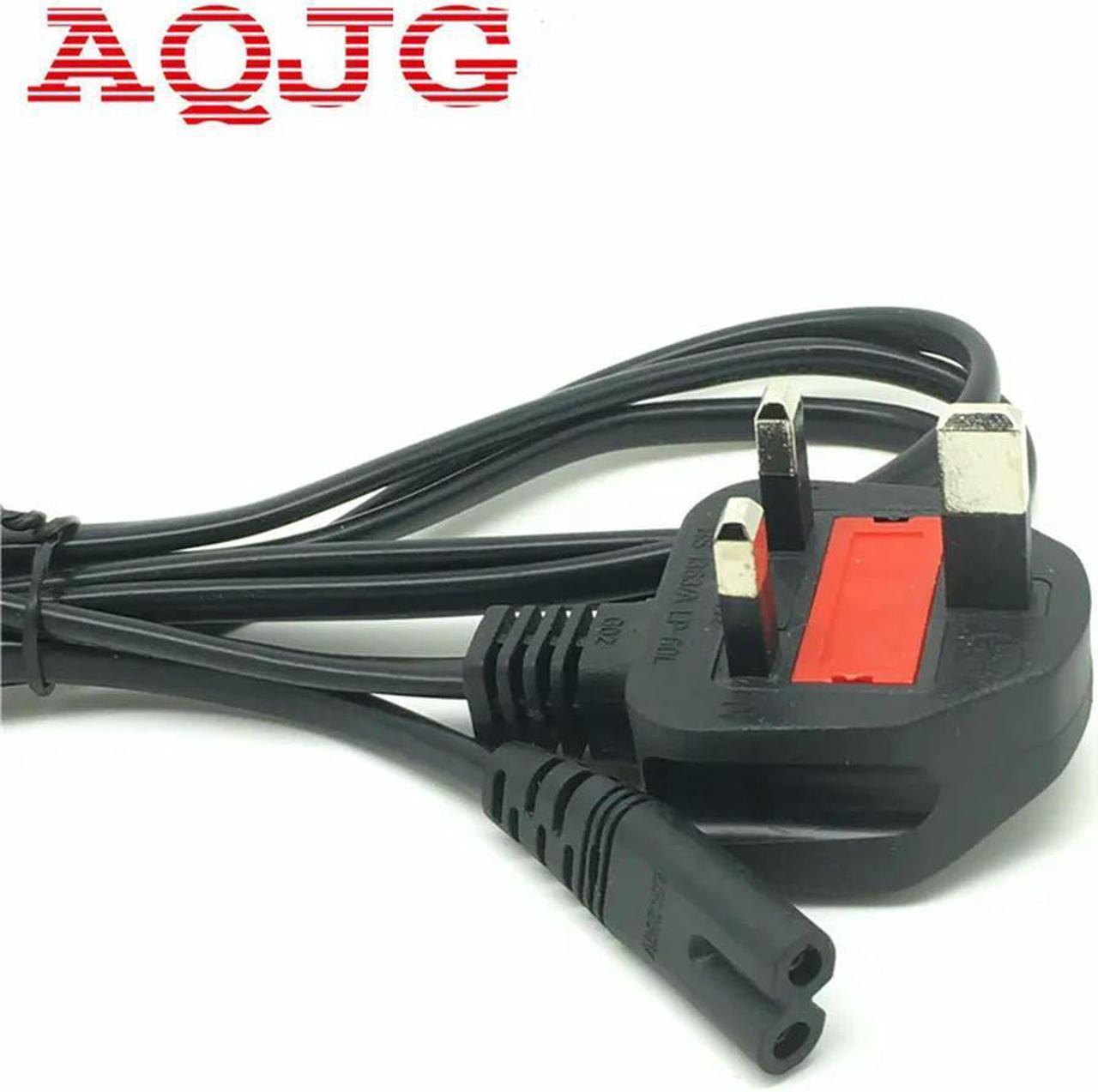 FOR Black 1.5m UK To IEC 320 C7 Female d Power Cable C7 Plug Power Cord USB For computer Laptop