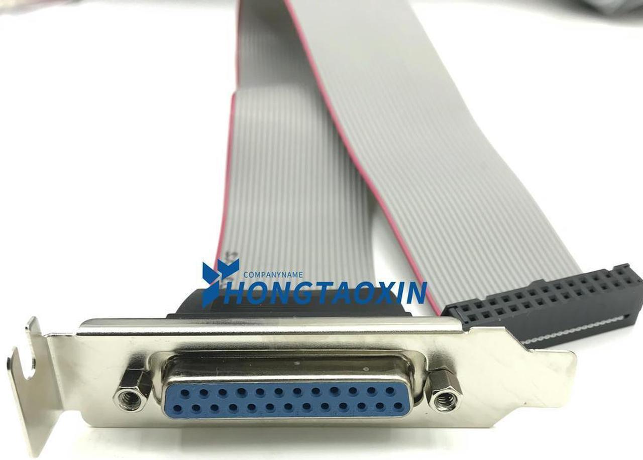 FOR Parallel Port Printer DB25 Female to IDC 26 Pin Male DB9 Male to FC-10PIN Connector Header Cable Panel Slot Plate