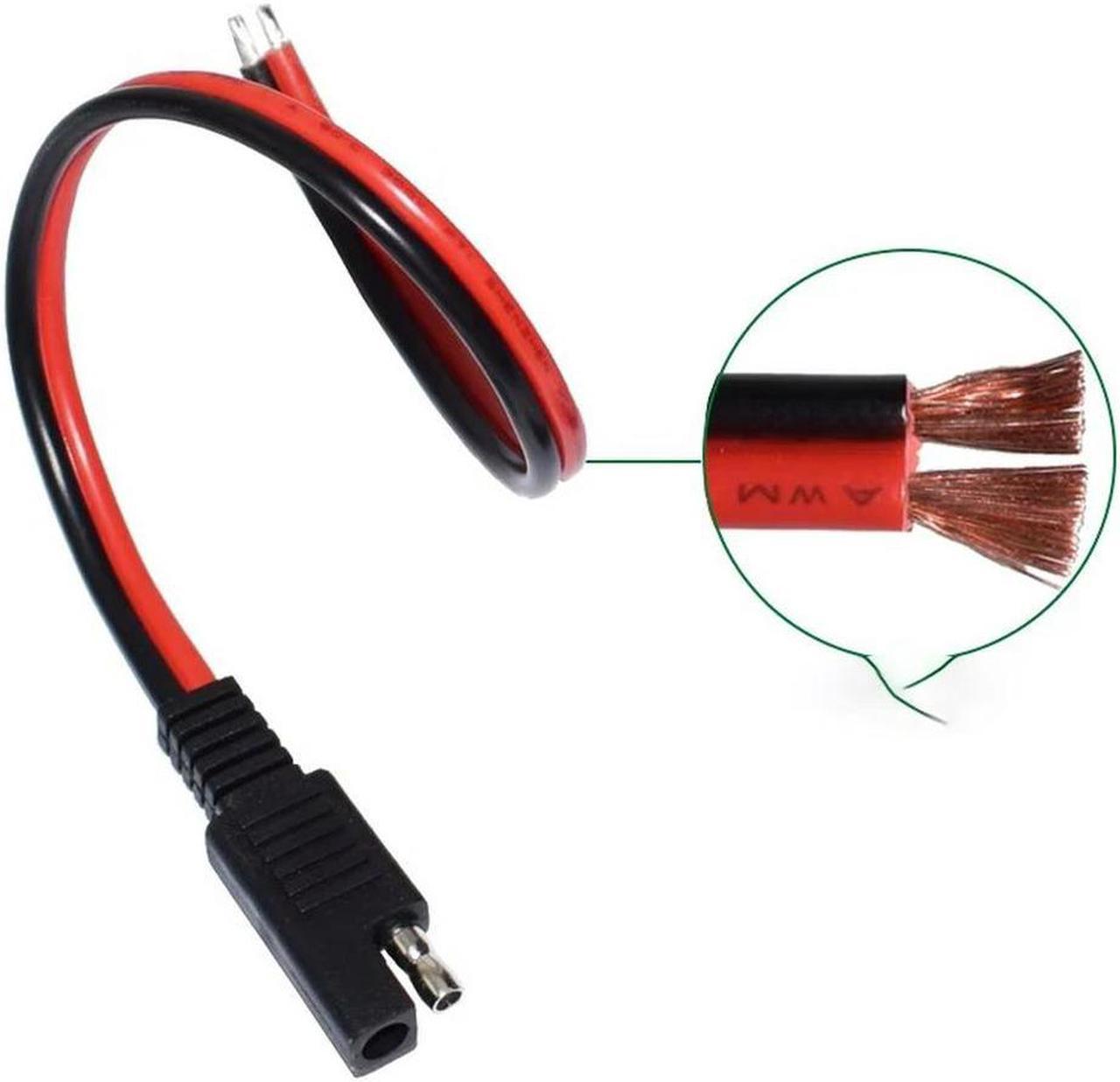 FOR SAE Single Ended Extension Cabl 14AWG SAE Quick Disconnect Plug Cable for Automobile and Solar Panel