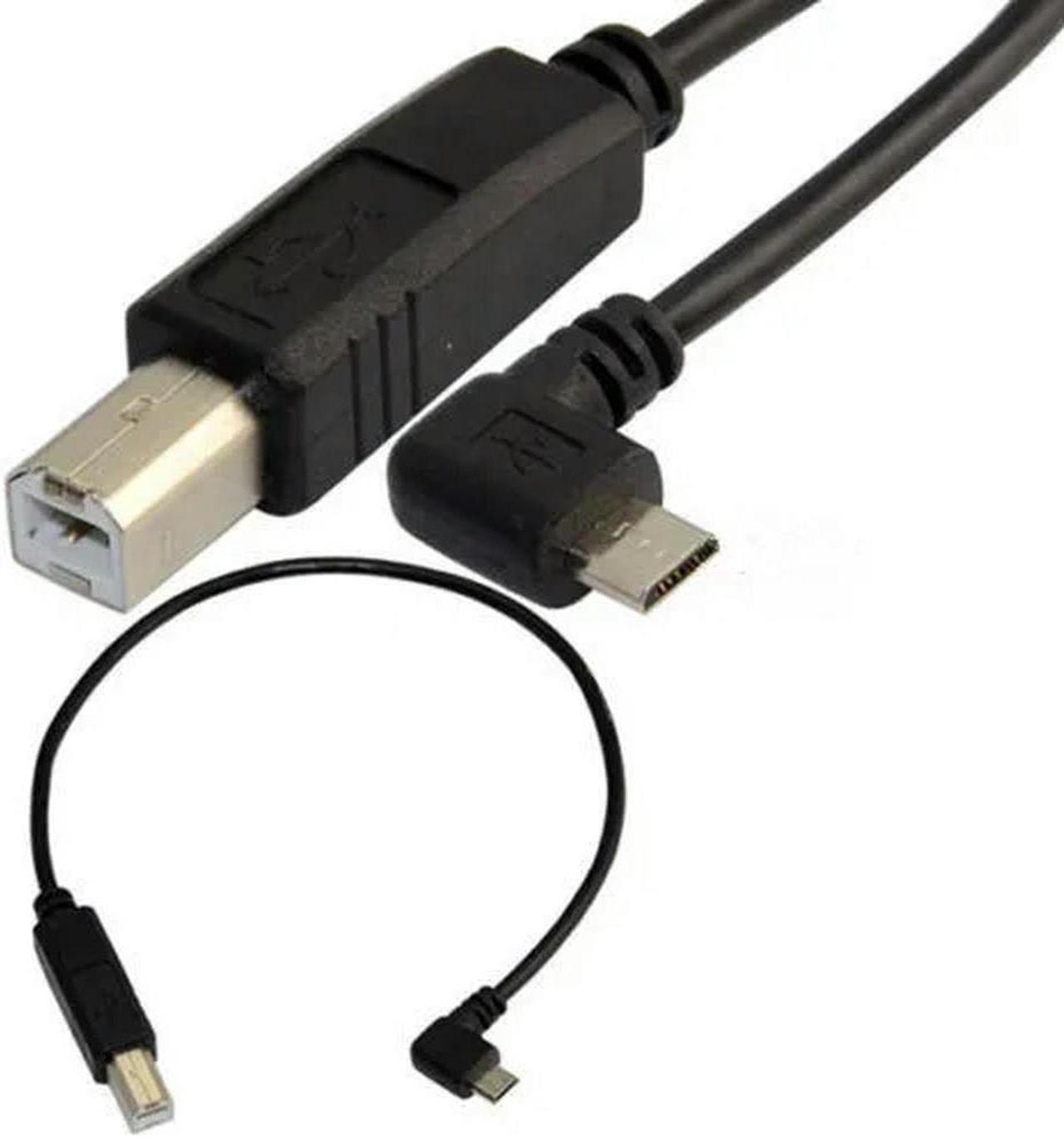 FOR Usb 2.0 B Male To Usb Micro 5 Pin Male Right d Cable For Usb Hub Removable Hard Drive USB Printer