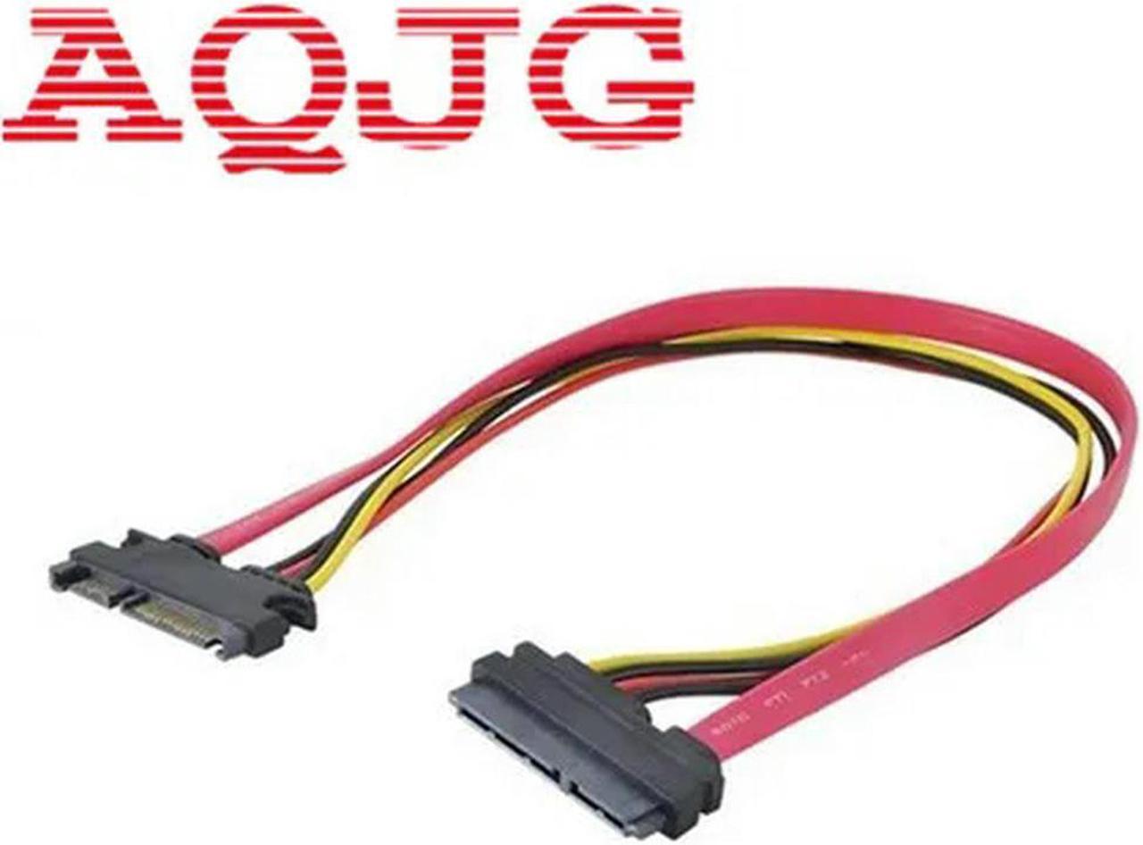 FOR SATA Extender Cable 22Pin Male to Female 7+15 Pin Serial ATA SATA Data Power Combo Extension Cables Cord 30CM