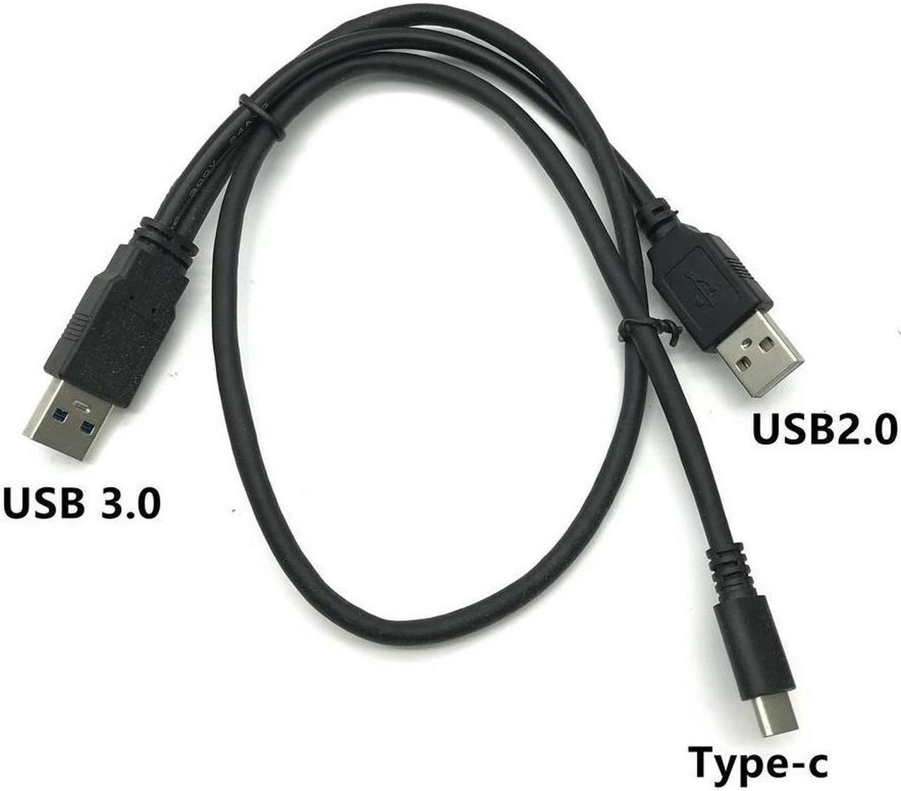 FOR USB3.0 Mobile Hard Disk Data Cable Connector Male to male Dual power cable Data cable for the hard disk BOX