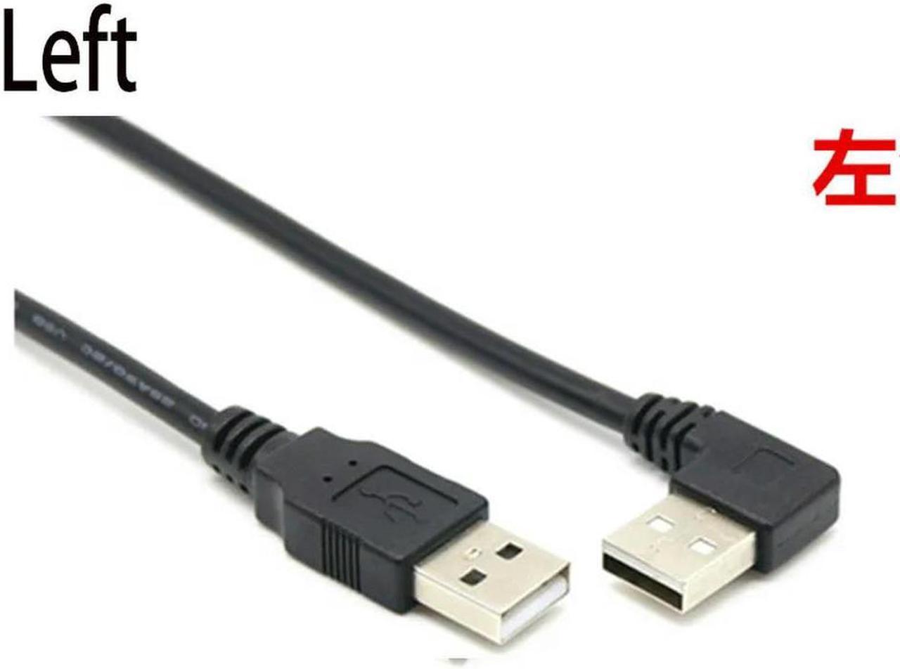 FOR USB 2.0 Type A Male TO Male 90 Left Right d to Straight Extension Cable Straight Connection data cable