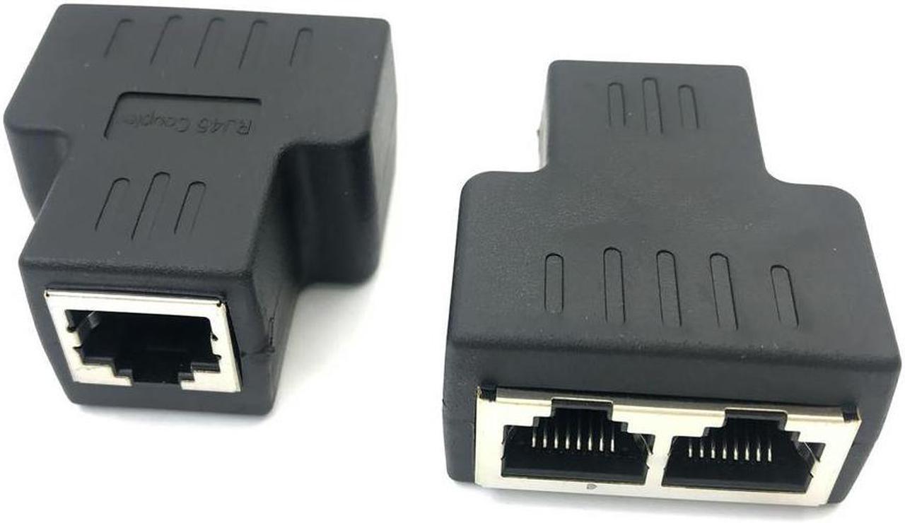 FOR STP UTP Cat6 RJ45 8P8C Stecker Auf Dual RJ45 Splitter Netzwerk Ethernet Patchkabel Adapter