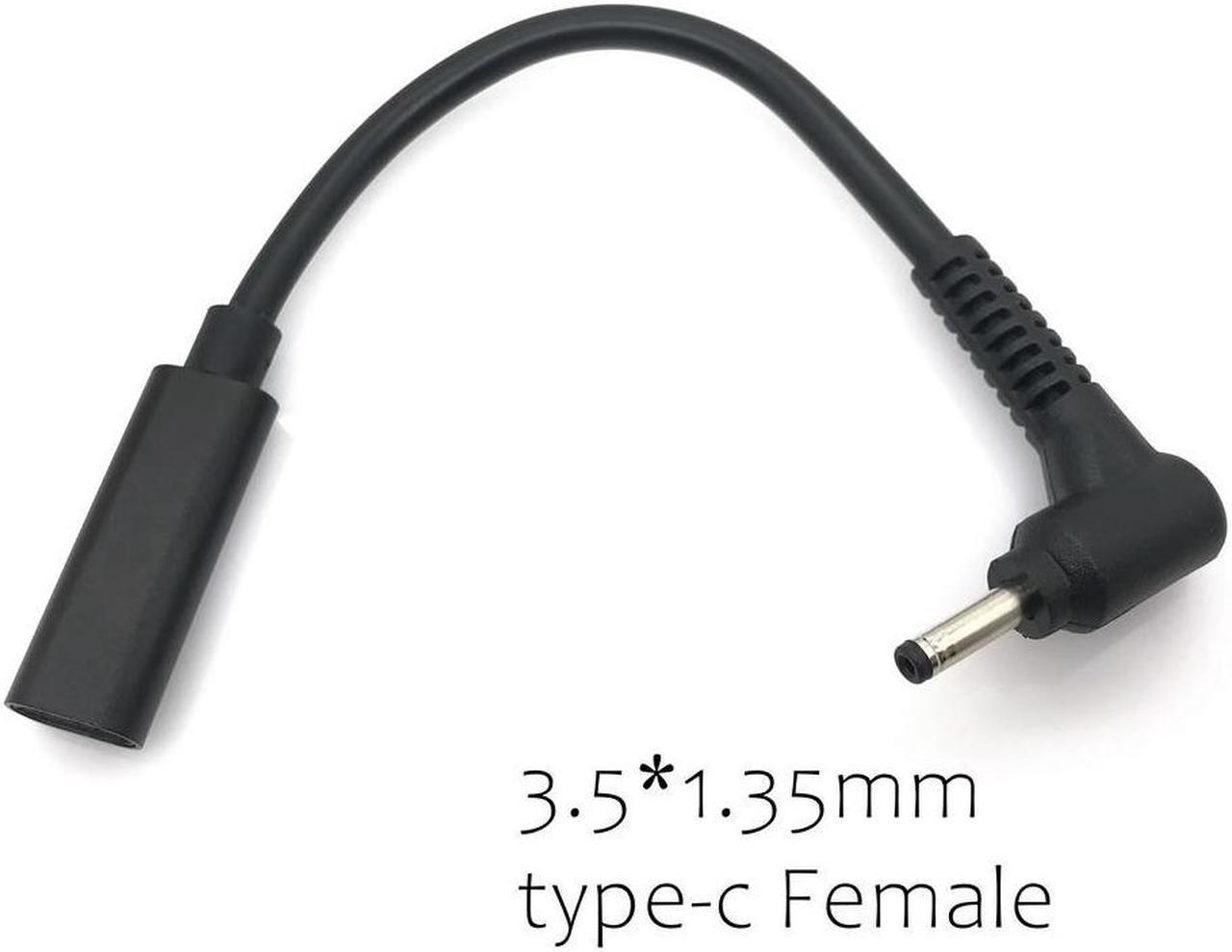 FOR PD Dc USB Type C USB C Female to 3.5*1.35 3.5x1.35mm Male cable Converter pd Power Connector Adapter