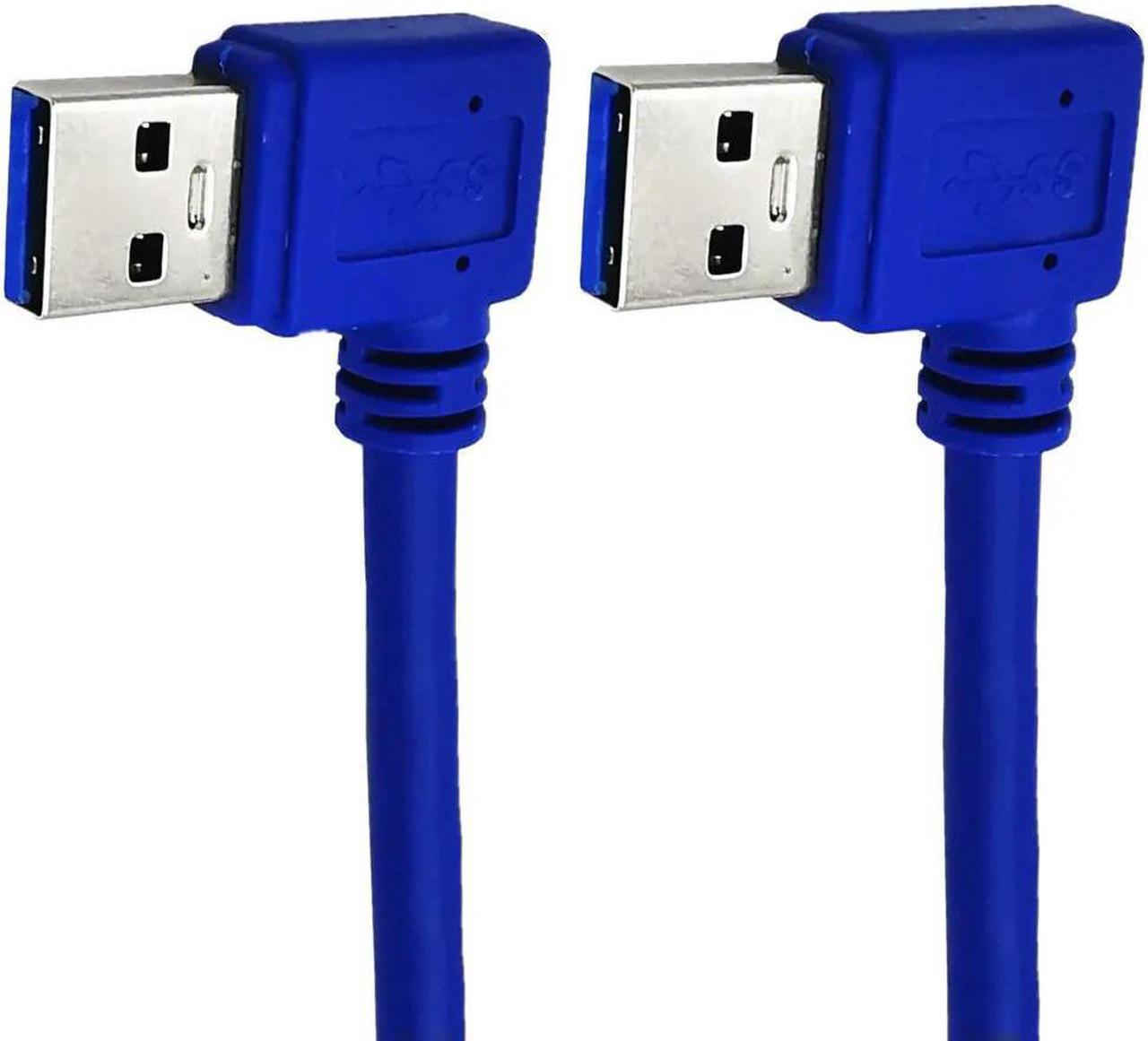 FOR 30cm Usb 3.0 A Male 90 Right left To Male Left d Extension Cable For Hard Disk Box Data Cable