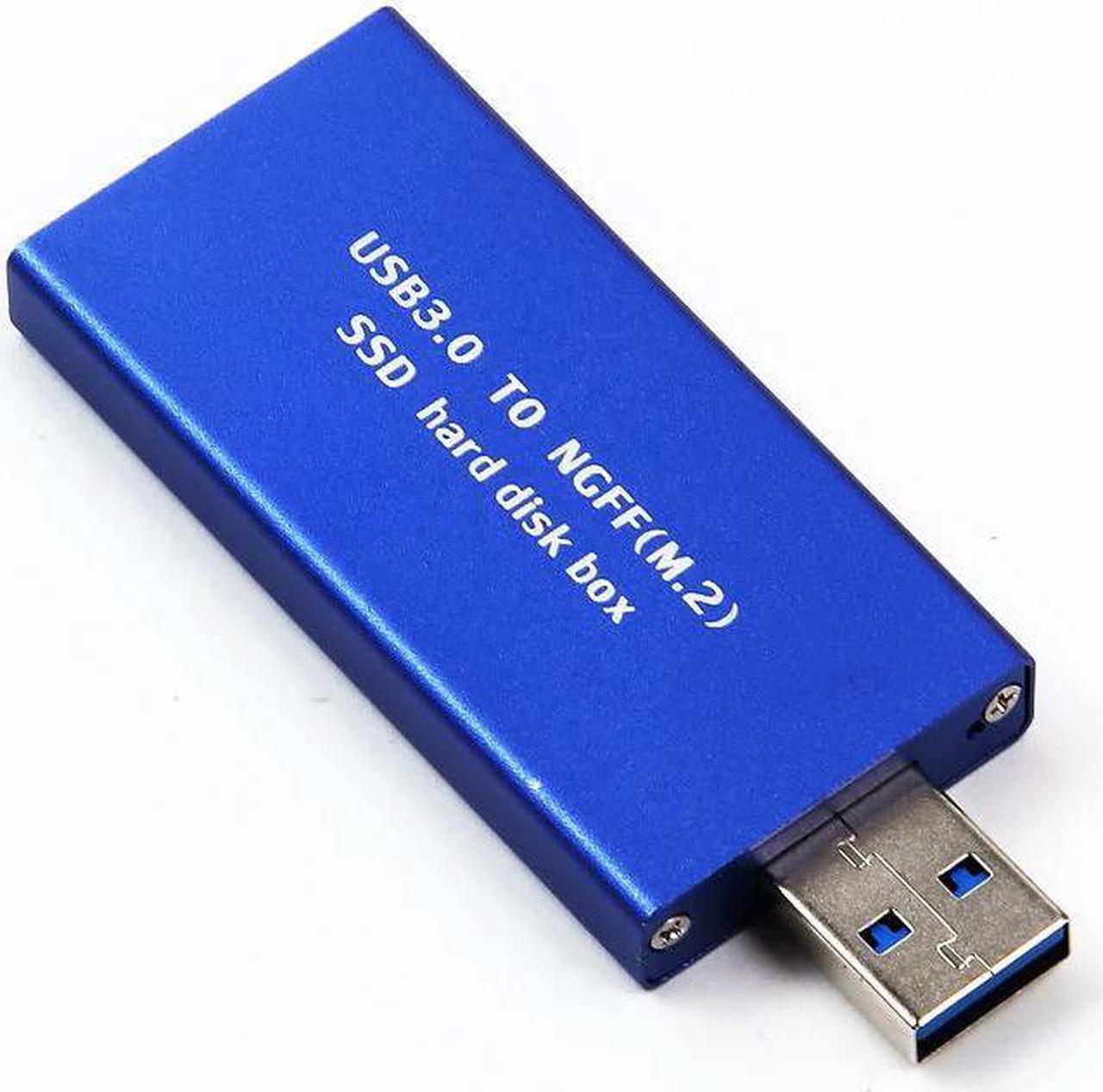 FOR Compact USB 3.0 USB3.0 to M.2 NGFF B Key SSD 2230 2242 Adapter Card Converter Enclosure Case Cover Box