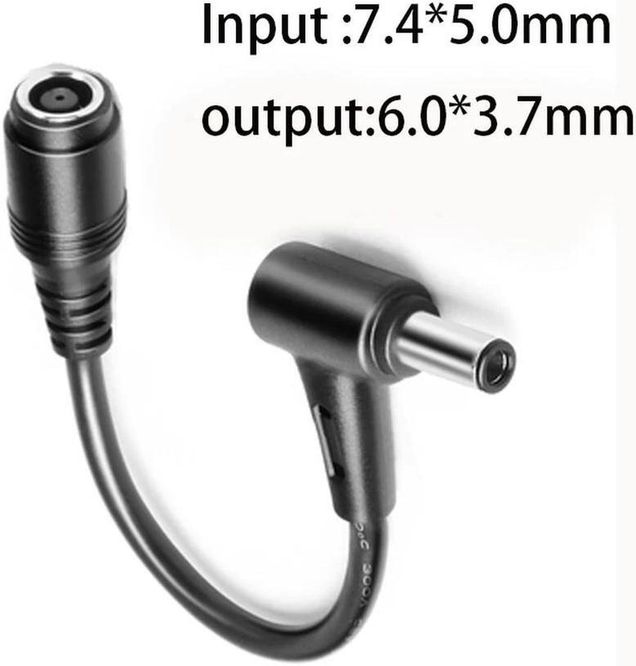 FOR 7.4*5.0mm Female to 6.0*3.7MM With Pin For special computer games Power Cord 10cm Repair