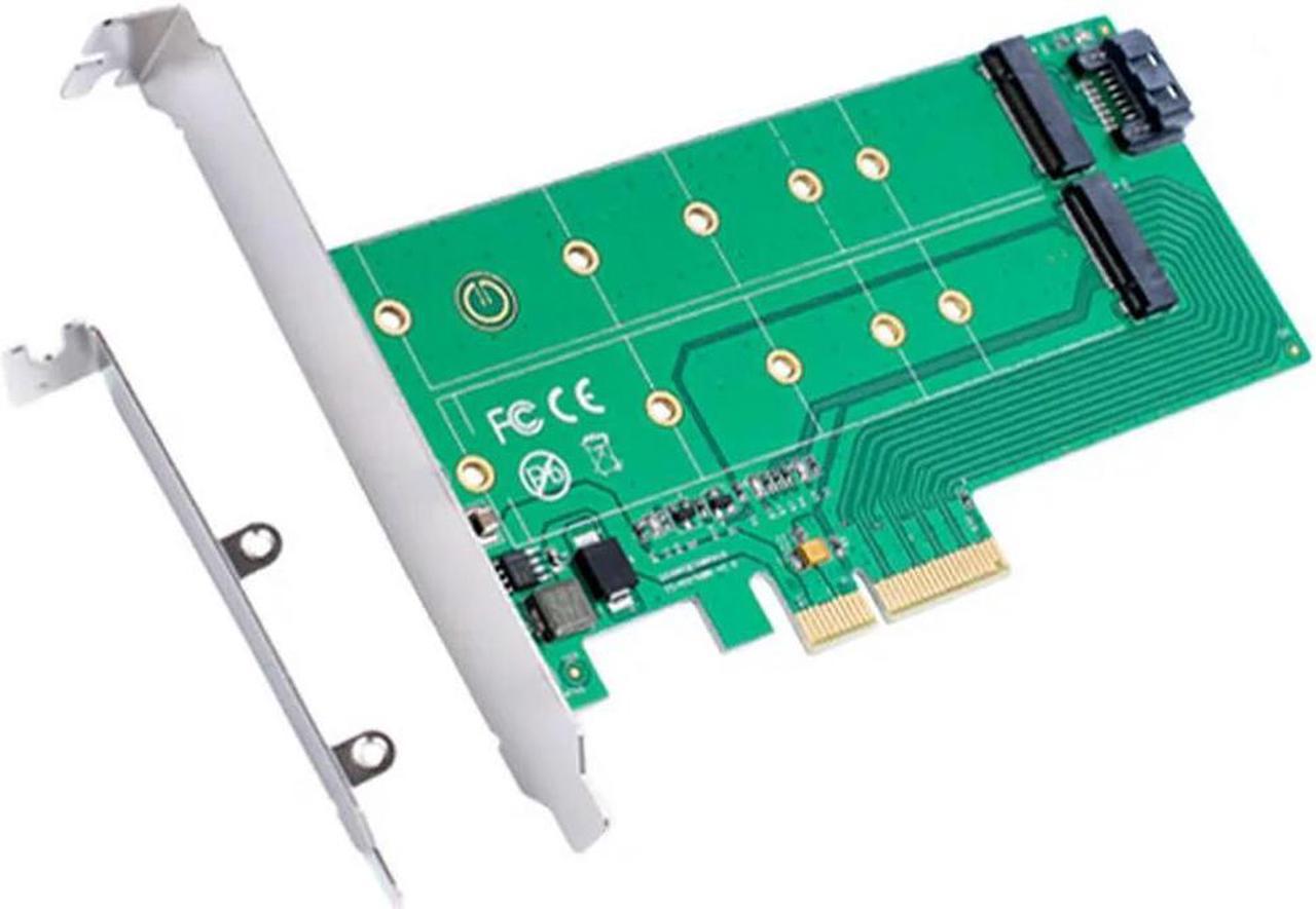 FOR PCIe x 4 to NGFF(PCIe) SSD+SATA to NGFF(SATA)adapter card