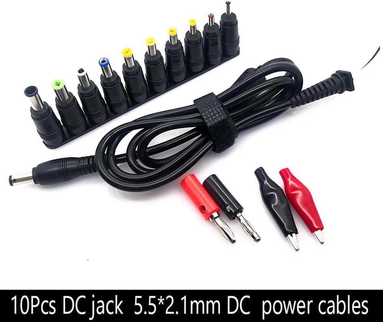 FOR Universal Plug DC Power 5.5x2.1mm DC head to Plug Power Adapter for Notebook Laptop FOR