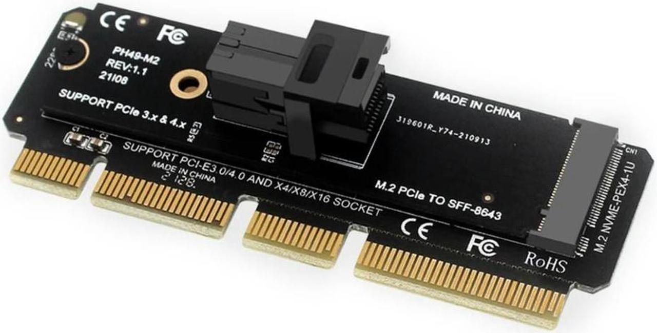 FOR Upgrade Your Desktop Adapter: M.2 Mkey NVME to SFF-8643 U.2 PCIE 4.0 to SFF8643 U.2 Backward 3.0 Strong Compatibility