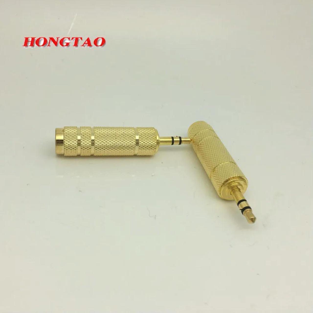 FOR High gold plated Dual-channel transfer, 3.5 to 6.5 Converted plug Microphone Adapter, 6.5 to 3.5 Microphone Adapter