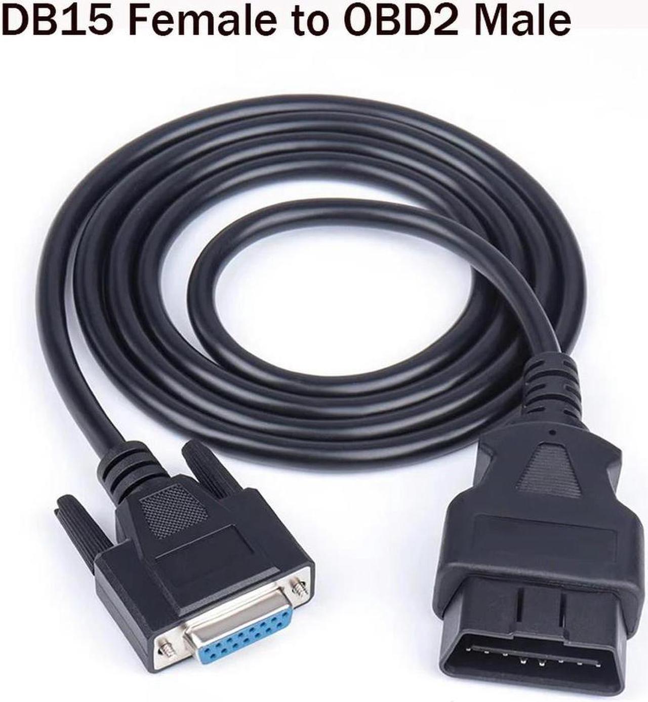 FOR Main OBD2 Cable 15Pin Connector Diagnostic Cable Rubber ABS for MS906 MS906TS Scanner