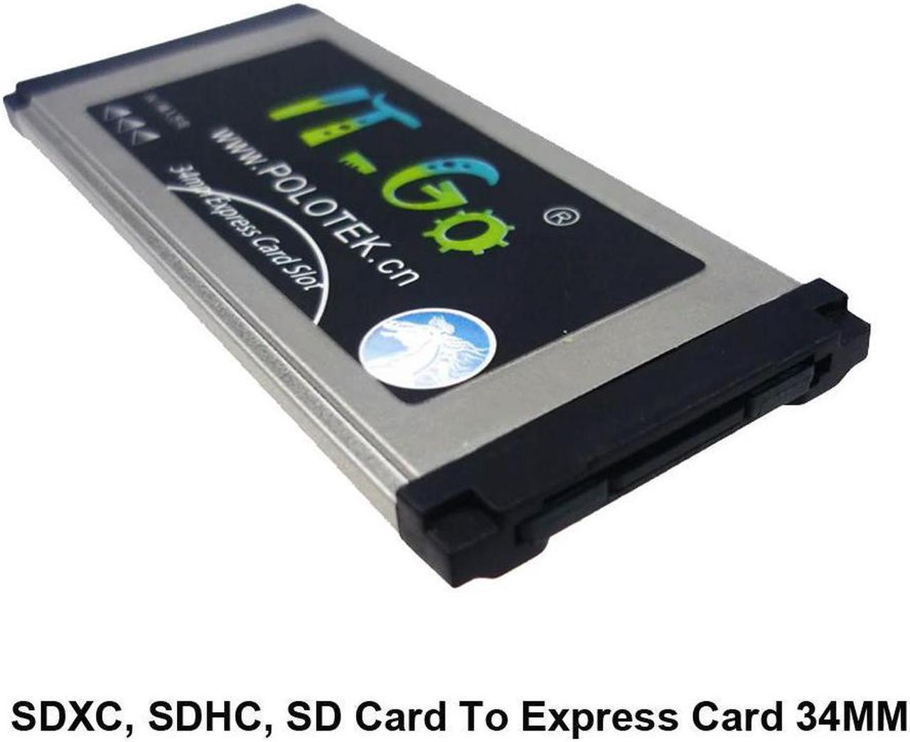 FOR Express Card 34 To SDXC SDHC SD Card Adapter For Laptop Compatible With Expresscard 54MM Slot