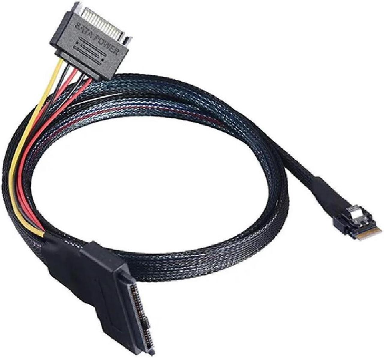 FOR Slim SAS SFF8654 4i to SFF8639 Nvme Interface U2 Hard Drive High-Speed Cable Computer